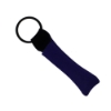 Neoprene Lip Balm Sleeve Pocket with Sewn Split-Ring - Navy