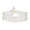 3/4" Elastic Fold-Over Wristband - White