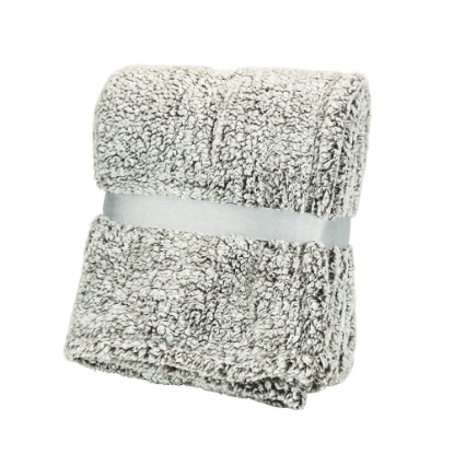 Iced Sherpa Blanket - Gray