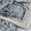 Velvet Sherpa Blanket - Gray