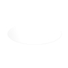 5" x 2" Oval Roll Labels - White