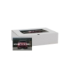 14" x 10" x 4" Custom White Corrugate Gift Box and 4" x 6" Card - Light Blue