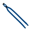 1/2" Double-Thick Cotton Trade Show Lanyard with Plastic Option Y Converter - Electric Blue