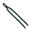 1/2" Double-Thick Cotton Trade Show Lanyard with Plastic Option Y Converter - Forest Green