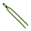 1/2" Double-Thick Cotton Trade Show Lanyard with Plastic Option Y Converter - Lime Green