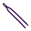 1/2" Double-Thick Cotton Trade Show Lanyard with Plastic Option Y Converter - Purple