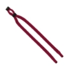 1/2" Double-Thick Cotton Trade Show Lanyard with Plastic Option Y Converter - Red