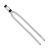 1/2" Double-Thick Cotton Trade Show Lanyard with Plastic Option Y Converter - White