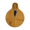 Small Bamboo Cutting Board with Cheese Knife - F_F