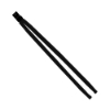 1/2" Cotton Eyewear Retainer - Black