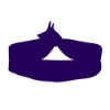IMPORT 3/4" Imported Single Color Screen Print Hair-Tie - Purple