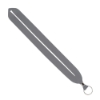 IMPORT Rush 1" Polyester Lanyard with Silver Crimp & Split-Ring - Cool Gray 8