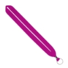 IMPORT Rush 1" Polyester Lanyard with Silver Crimp & Split-Ring - Rhodamine Red C
