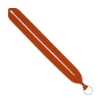 IMPORT Rush 1" Polyester Lanyard with Silver Crimp & Split-Ring - Orange