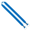 IMPORT Rush 1" Polyester 2-Ended Lanyard with Dual Silver Crimps & Split-Rings - Electric Blue