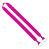 IMPORT Rush 1" Polyester 2-Ended Lanyard with Dual Silver Crimps & Split-Rings - Rhodamine Red C