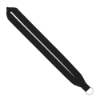 IMPORT Rush 1" Polyester Lanyard with Sewn Silver Split-Ring - Black