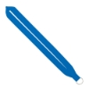 IMPORT Rush 1" Polyester Lanyard with Sewn Silver Split-Ring - Electric Blue