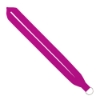 IMPORT Rush 1" Polyester Lanyard with Sewn Silver Split-Ring - Rhodamine Red C