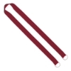 IMPORT Rush 1" Polyester 2-Ended Lanyard with Dual Sewn Silver Metal Split-Ring - Burgundy