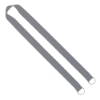 IMPORT Rush 1" Polyester 2-Ended Lanyard with Dual Sewn Silver Metal Split-Ring - Cool Gray 8