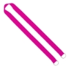 IMPORT Rush 1" Polyester 2-Ended Lanyard with Dual Sewn Silver Metal Split-Ring - Rhodamine Red C