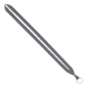 IMPORT Rush 1/2" Polyester Lanyard with Silver Crimp & Split-Ring - Cool Gray 8