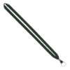 IMPORT Rush 1/2" Polyester Lanyard with Silver Crimp & Split-Ring - Hunter Green