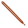 IMPORT Rush 1/2" Polyester Lanyard with Silver Crimp & Split-Ring - Orange