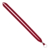 IMPORT Rush 1/2" Polyester Lanyard with Silver Crimp & Split-Ring - Red