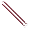 IMPORT Rush 1/2" Polyester 2-Ended Lanyard with Dual Silver Metal Crimp & Split-Ring - Burgundy