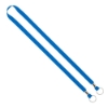IMPORT Rush 1/2" Polyester 2-Ended Lanyard with Dual Silver Metal Crimp & Split-Ring - Electric Blue