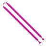 IMPORT Rush 1/2" Polyester 2-Ended Lanyard with Dual Silver Metal Crimp & Split-Ring - Rhodamine Red C