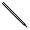 IMPORT Rush 1/2" Polyester Lanyard with Sewn Silver Metal Split-Ring - Black