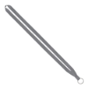 IMPORT Rush 1/2" Polyester Lanyard with Sewn Silver Metal Split-Ring - Cool Gray 8c