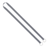 IMPORT Rush 1/2" Polyester 2-Ended Lanyard with Dual Sewn Silver Metal Split-Ring - Cool Gray 8