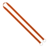 IMPORT Rush 1/2" Polyester 2-Ended Lanyard with Dual Sewn Silver Metal Split-Ring - Orange
