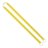 IMPORT Rush 1/2" Polyester 2-Ended Lanyard with Dual Sewn Silver Metal Split-Ring - Yellow