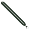 IMPORT Rush 3/4" Polyester Lanyard with Silver Crimp & Split-Ring - Hunter Green