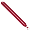 IMPORT Rush 3/4" Polyester Lanyard with Silver Crimp & Split-Ring - Red