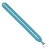 IMPORT Rush 3/4" Polyester Lanyard with Silver Crimp & Split-Ring - Turquoise