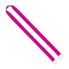 IMPORT Rush 3/4" Polyester 2-Ended Lanyard with Dual Sewn Silver Metal Split-Ring - Rhodamine Red C