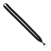IMPORT Rush 5/8" Polyester Lanyard with Silver Crimp & Split-Ring - Black