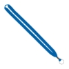 IMPORT Rush 5/8" Polyester Lanyard with Silver Crimp & Split-Ring - Electric Blue