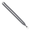 IMPORT Rush 5/8" Polyester Lanyard with Silver Crimp & Split-Ring - Cool Gray 8