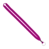 IMPORT Rush 5/8" Polyester Lanyard with Silver Crimp & Split-Ring - Rhodamine Red C