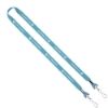 IMPORT Rush 5/8" Polyester 2-Ended Lanyard with Dual Silver Crimps & Split-Rings - Turquoise