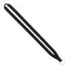 IMPORT Rush 5/8" Polyester Lanyard with Sewn Silver Metal Split-Ring - Black