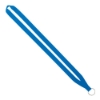 IMPORT Rush 5/8" Polyester Lanyard with Sewn Silver Metal Split-Ring - Electric Blue