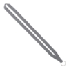 IMPORT Rush 5/8" Polyester Lanyard with Sewn Silver Metal Split-Ring - Cool Gray 8C